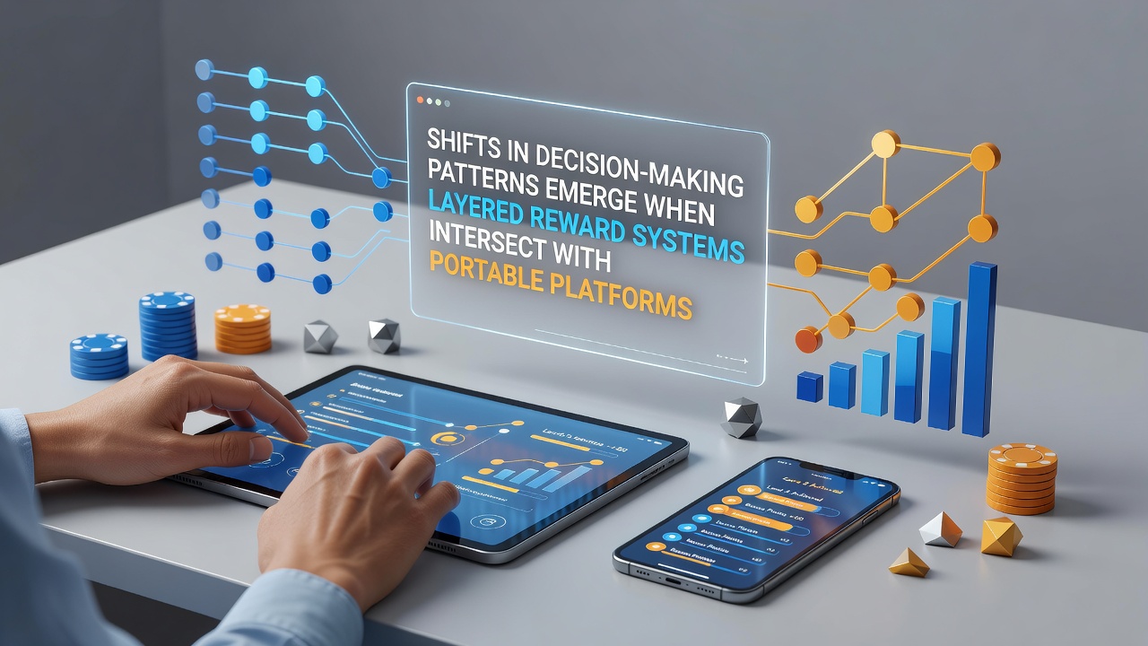 Analytics dashboard showing decision pattern shifts in extended virtual card sessions on mobile